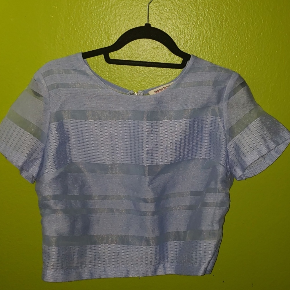 Baby Blue Crop Top